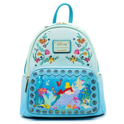 Loungefly Disney Princess Stories Series 4/12 The Little Mermaid Ariel Mini Backpack (LR)