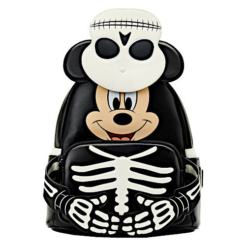 Loungefly Disney Skeleton Mickey Mouse Glow Mini Backpack