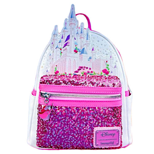 Loungefly Disney Sleeping Beauty Castle Sequin Mini Backpack