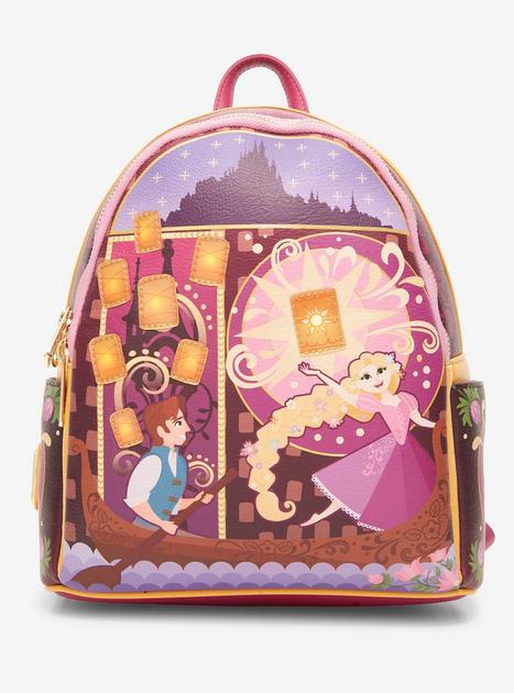 Loungefly Disney Tangled Light-Up Lantern Scene Mini Backpack