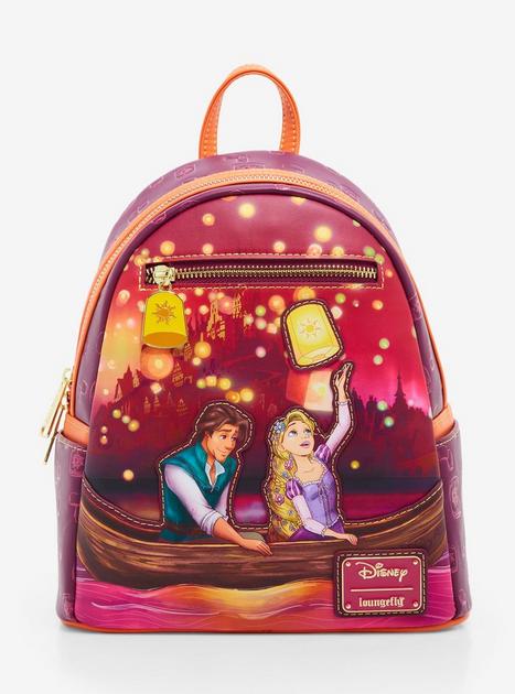 Loungefly Disney Tangled Rapunzel & Flynn Boat Scene Glow-in-the-Dark Mini Backpack