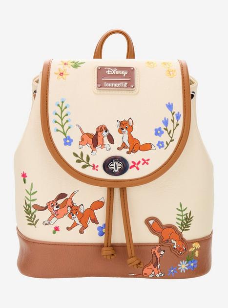 Loungefly Disney The Fox and the Hound Floral Mini Backpack