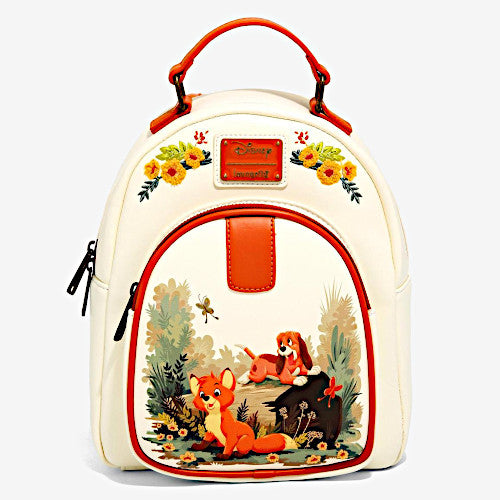 Loungefly Disney The Fox and the Hound Floral Mini Backpack