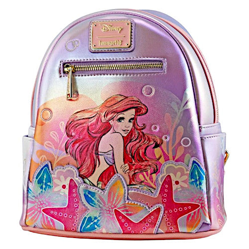 Loungefly Disney The Little Mermaid Ariel Soft Floral Mini Backpack