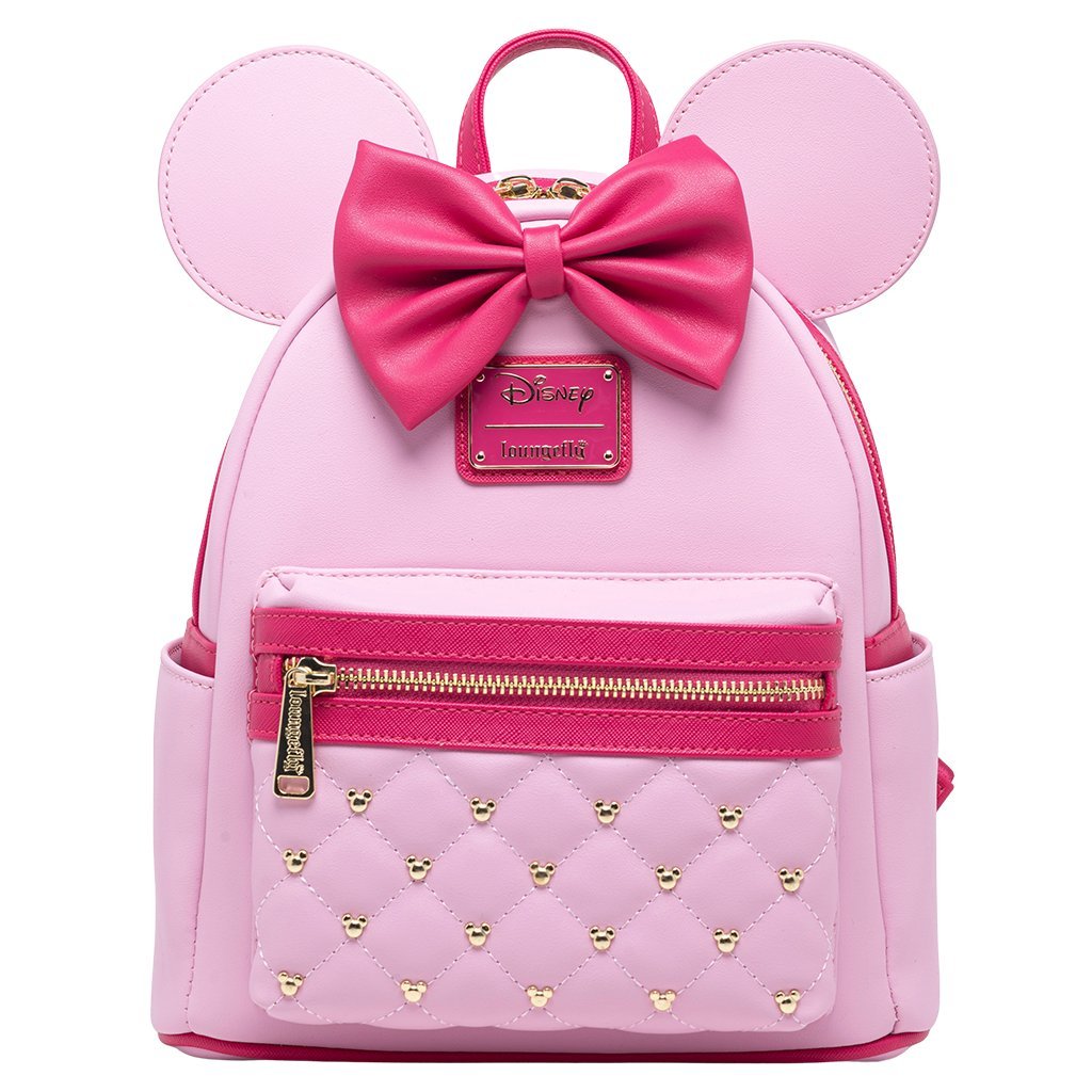 Loungefly Disney The Minnie Mouse Classic Series Mini Backpack: Strawberry Macaron