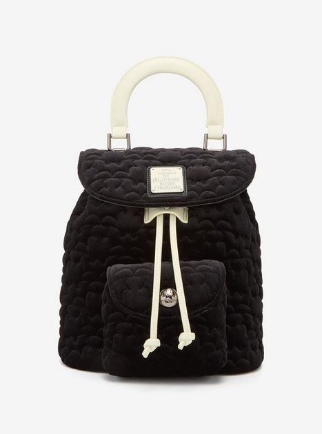 Loungefly Disney The Nightmare Before Christmas Quilted Bat Mini Backpack (10th Anniversary Edition)