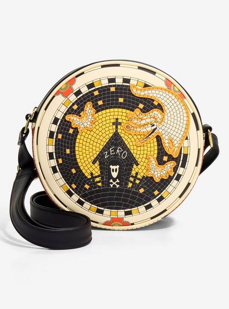 Loungefly Disney The Nightmare Before Christmas Zero Mosaic Crossbody Bag