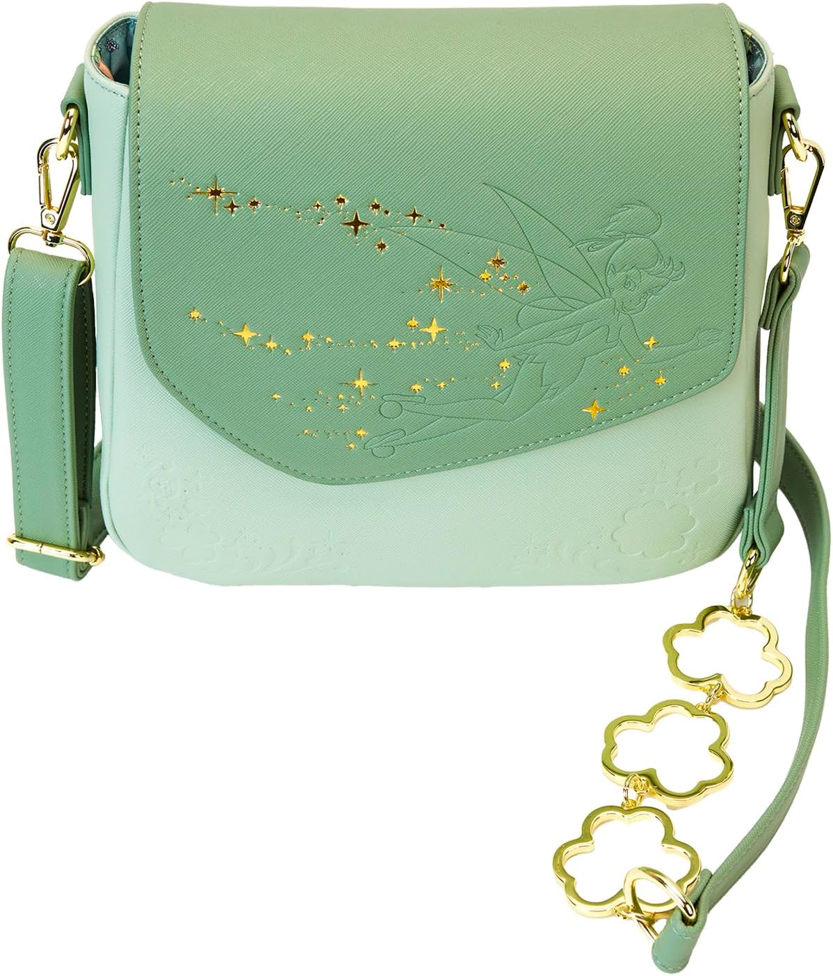 Loungefly Disney Tinker Bell 4-Leaf Clover Crossbody Bag