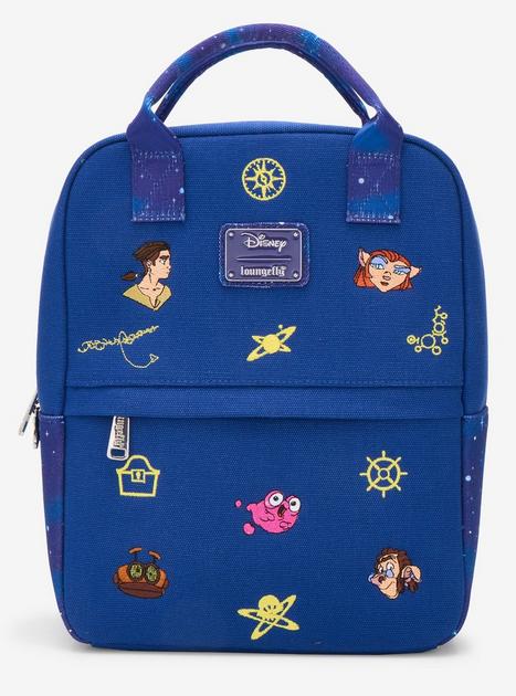 Loungefly Disney Treasure Planet Embroidered Canvas Mini Backpack