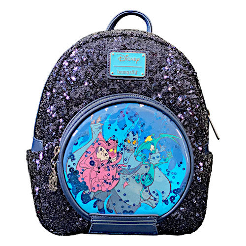 Loungefly Disney Villains Hades Snow Globe Sequin Mini Backpack