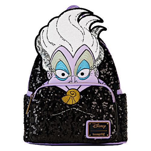 Loungefly Disney Villains Sequin Ursula Cosplay Mini Backpack