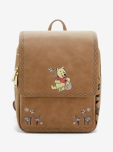 Loungefly Disney Winnie the Pooh Floral Brown Backpack