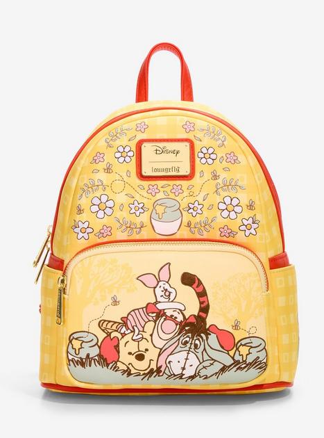 Loungefly Disney Winnie the Pooh Floral Gingham Mini Backpack