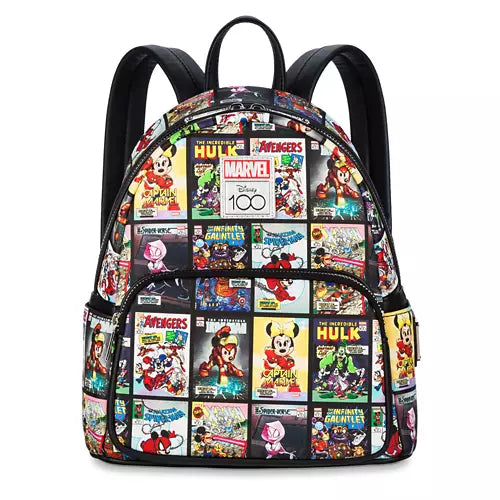 Loungefly Disney100 Mickey Mouse & Friends Marvel Comics Mini Backpack