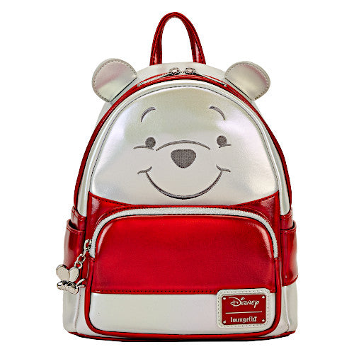 Loungefly Disney100 Platinum Winnie The Pooh Cosplay Mini Backpack