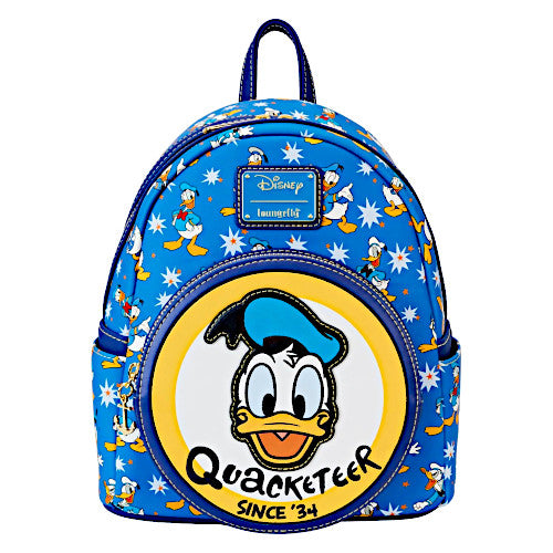 Loungefly Donald Duck Quacketeer 90th Anniversary Mini Backpack