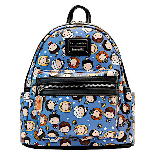 Loungefly Friends Chibi Character AOP Mini Backpack