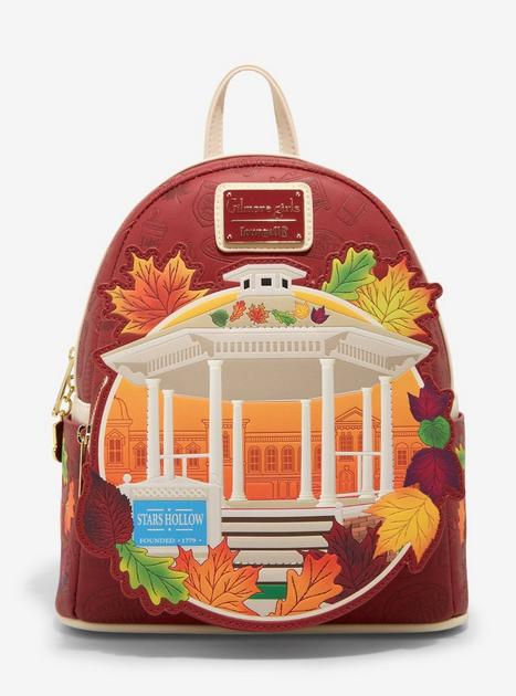 Loungefly Gilmore Girls Stars Hollow Fall Foliage Gazebo Mini Backpack