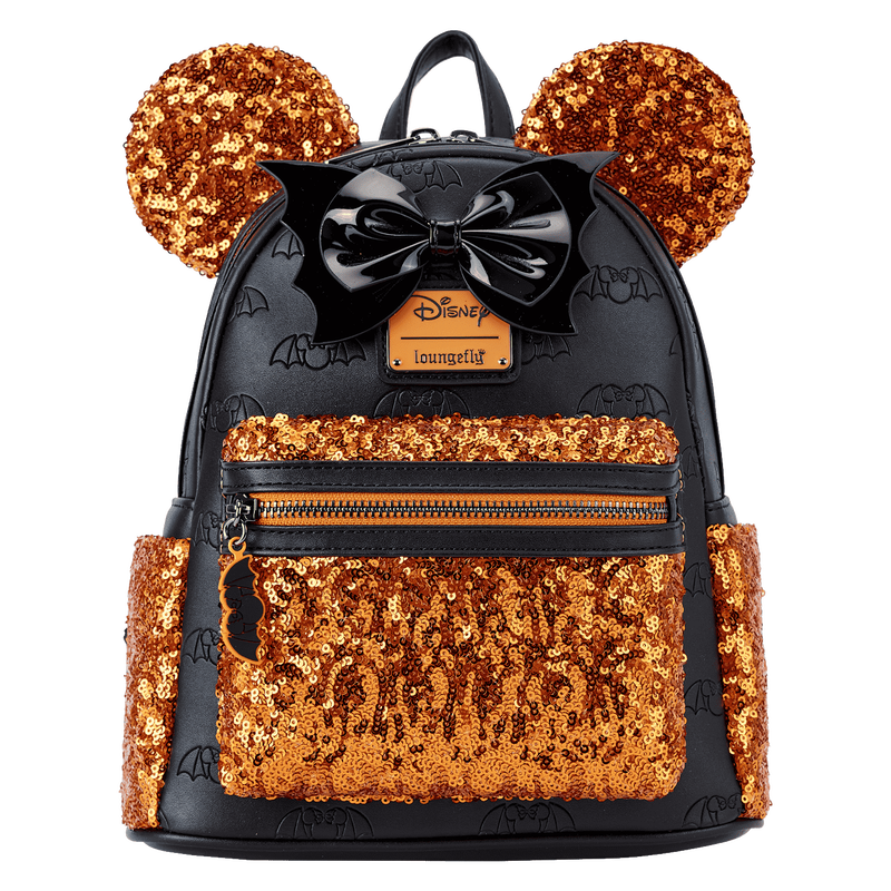 Loungefly Halloween Minnie Mouse Sequin Mini Backpack