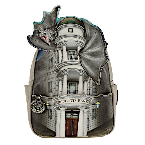 Loungefly Harry Potter Gringotts Bank & Dragon Mini Backpack