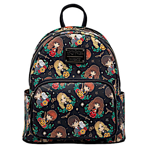 Loungefly Harry Potter Kawaii Characters Glow Mini Backpack
