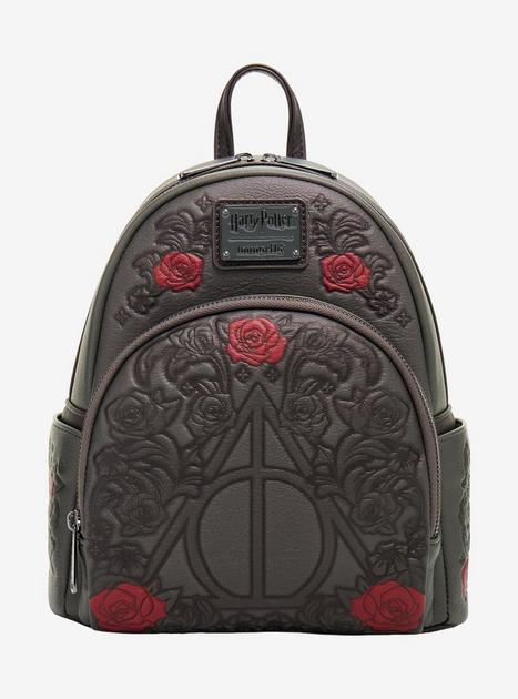 Loungefly Harry Potter The Deathly Hallows Floral Mini Backpack
