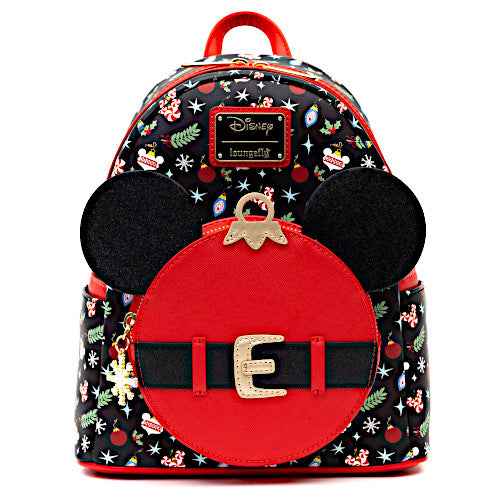 Loungefly Holiday Mickey Mouse Ornament Mini Backpack