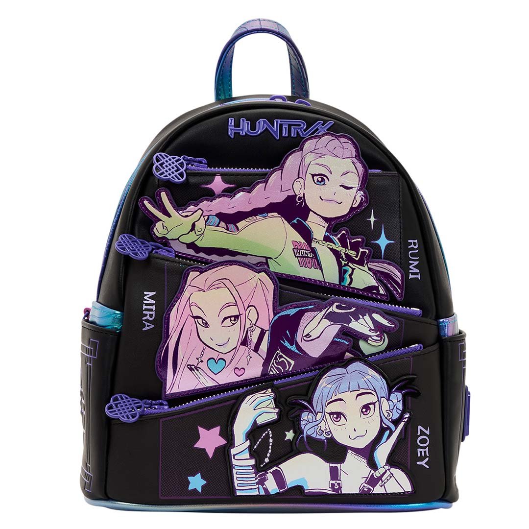 Loungefly KPop Demon Hunters HUNTR/X Mini Backpack with Photo Card Cha