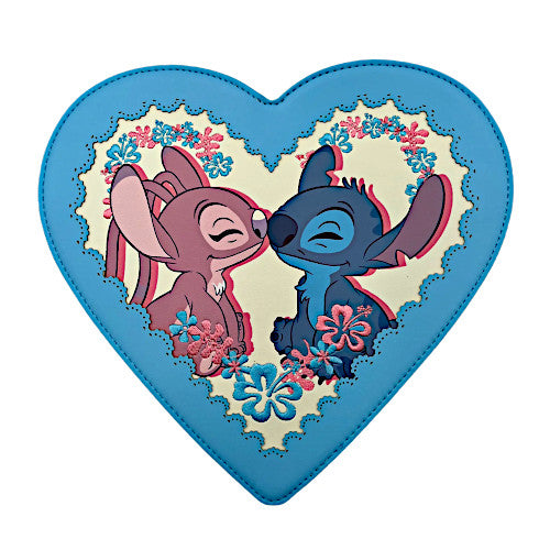 Loungefly Lilo & Stitch Convertible Stitch & Angel Crossbody Bag/Mini Backpack