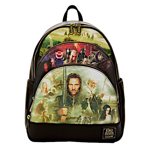 Loungefly Lord Of The Rings Trilogy Mini Backpack