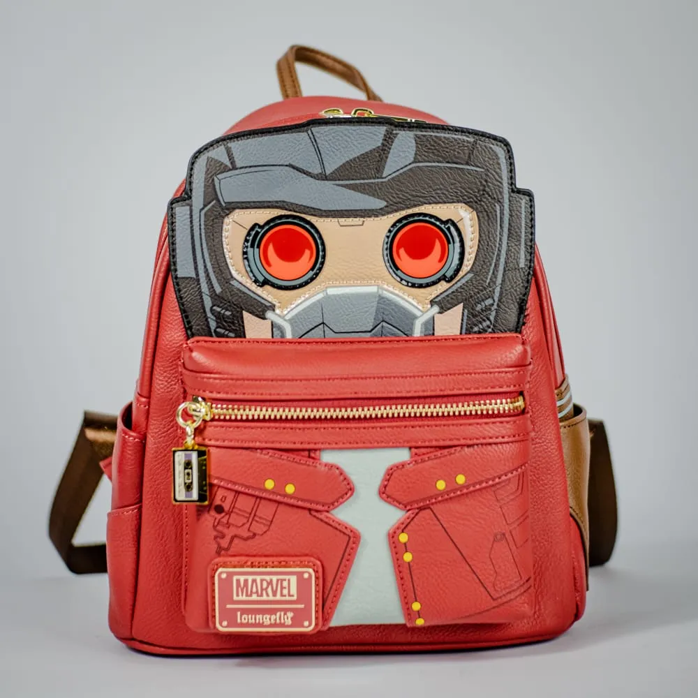 Loungefly Marvel Guardians Of The Galaxy Star-Lord Light Up Cosplay Mini Backpack