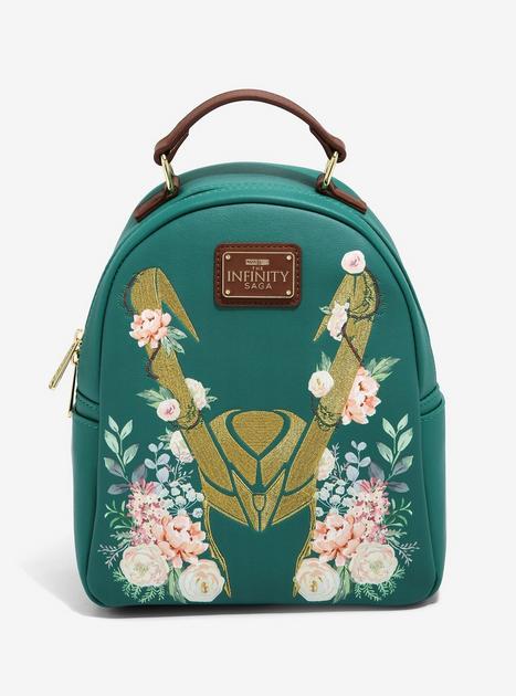 Loungefly Marvel Loki Floral Mini Backpack