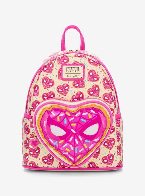 Loungefly Marvel Spider-Man Sprinkle Donut Mask Mini Backpack
