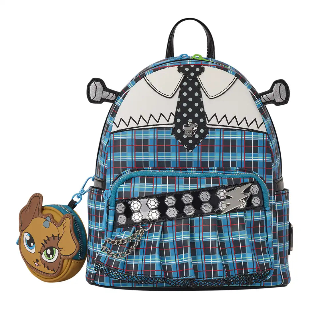 Loungefly Mattel Monster High Frankie Cosplay Mini Backpack with Coin