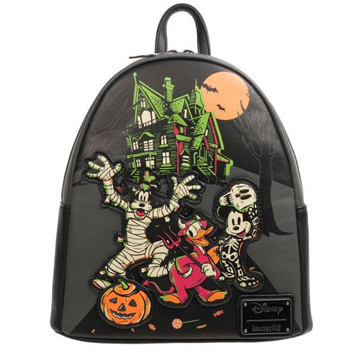 Loungefly Mickey & Friends Halloween Glow Mini Backpack