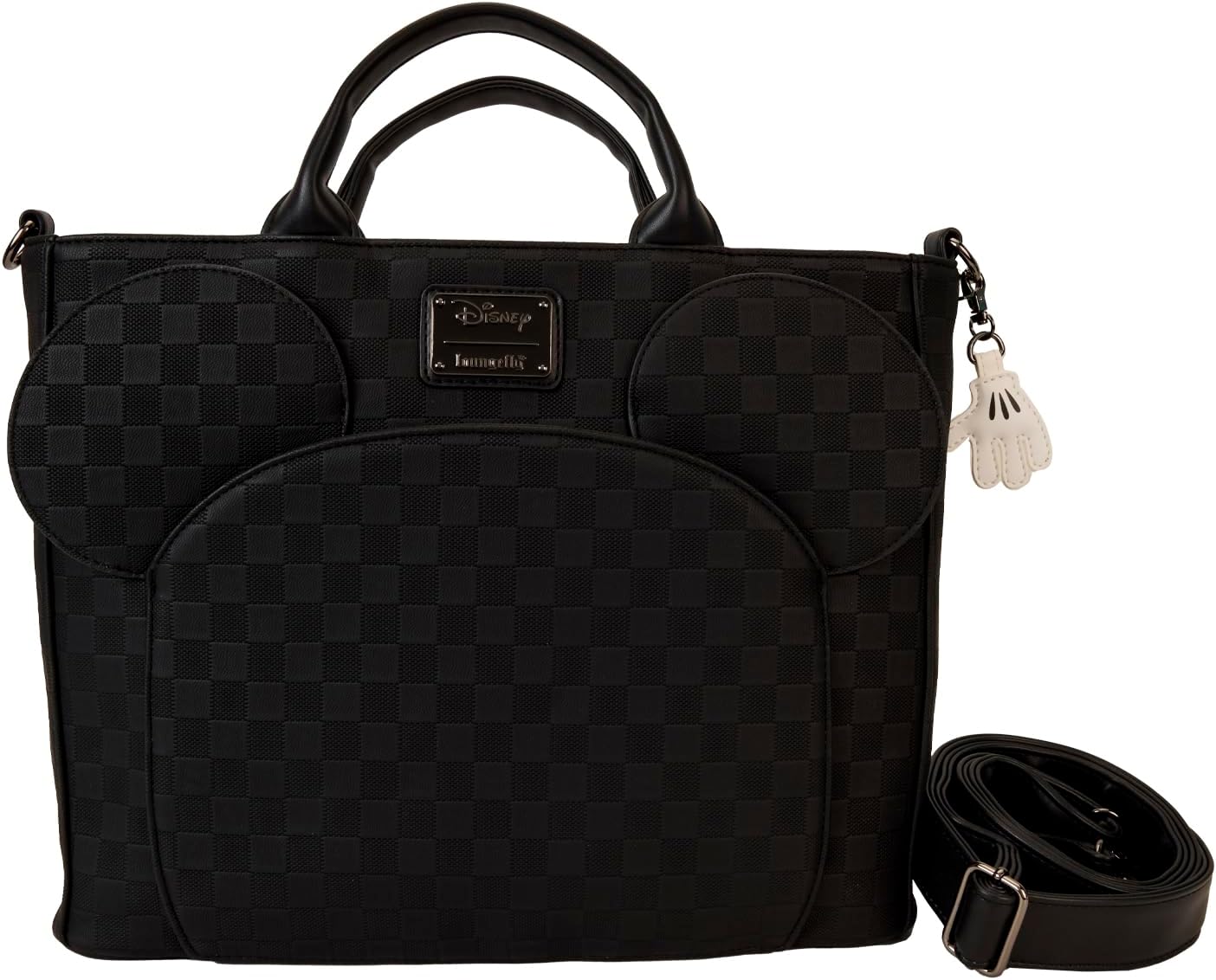 Loungefly Mickey Mouse Checkered Texture Convertible Backpack & Tote Bag