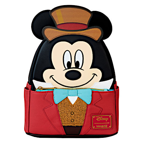 Loungefly Mickey Mouse Christmas Carol Bob Cratchit Mini Backpack