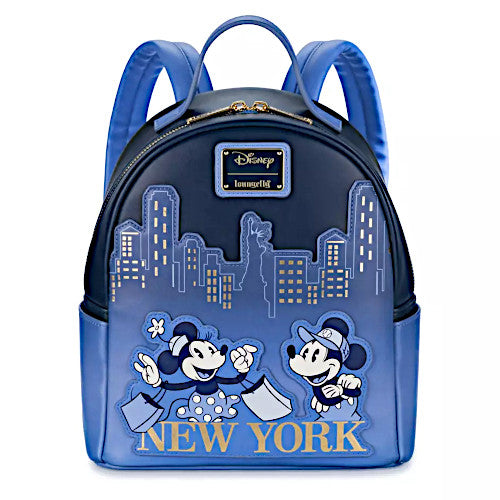 Loungefly Mickey Mouse & Minnie Mouse New York Mini Backpack