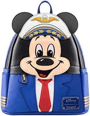 Loungefly Mickey Mouse Pilot Cosplay Mini Backpack