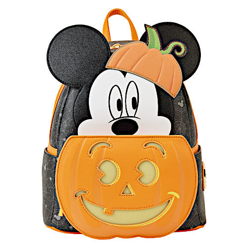 Loungefly Mickey Mouse Pumpkin Light Up Mini Backpack
