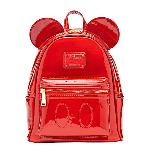 Loungefly Mickey Mouse Ruby Red Holographic Mini Backpack