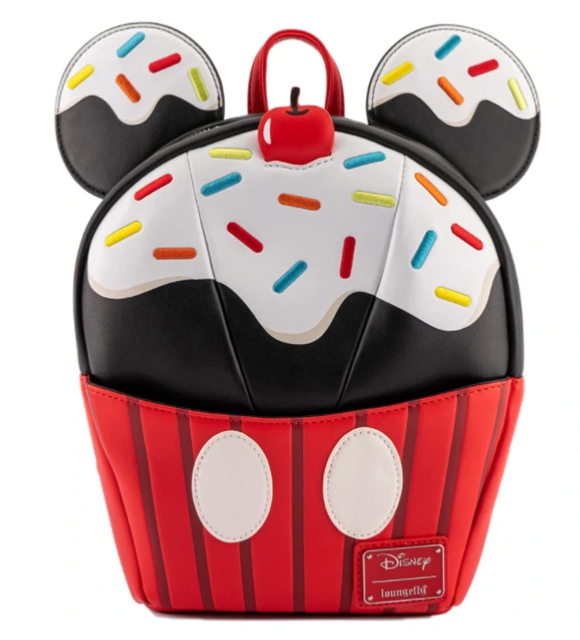 Loungefly Mickey Mouse Sprinkle Cupcake Cosplay Mini Backpack