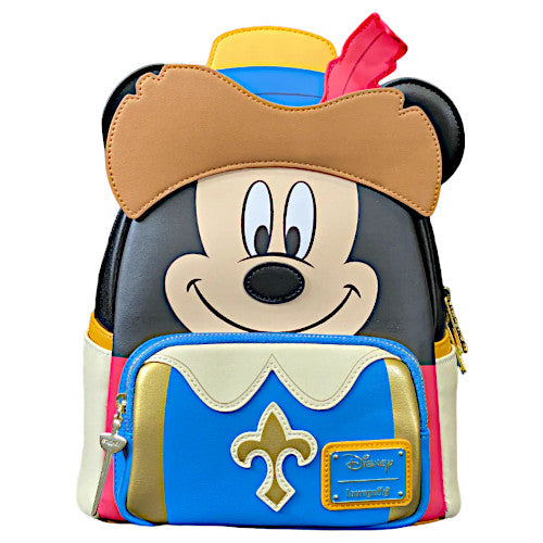 Loungefly Mickey Mouse Three Musketeers Cosplay Mini Backpack