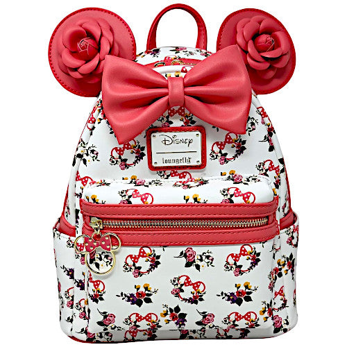 Loungefly Minnie Mouse Roses Mini Backpack