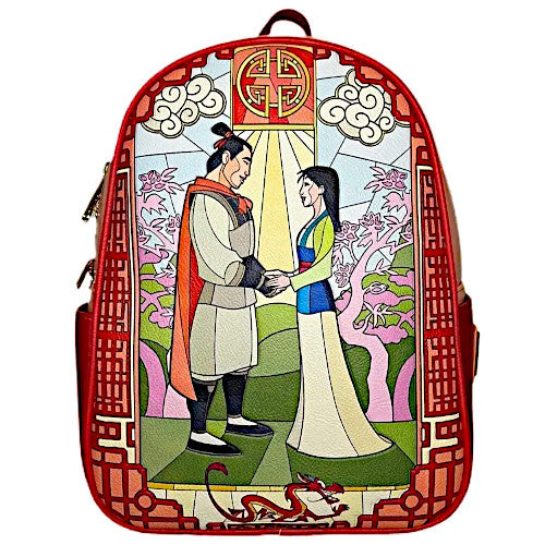 Loungefly Mulan Stained Glass Mini Backpack
