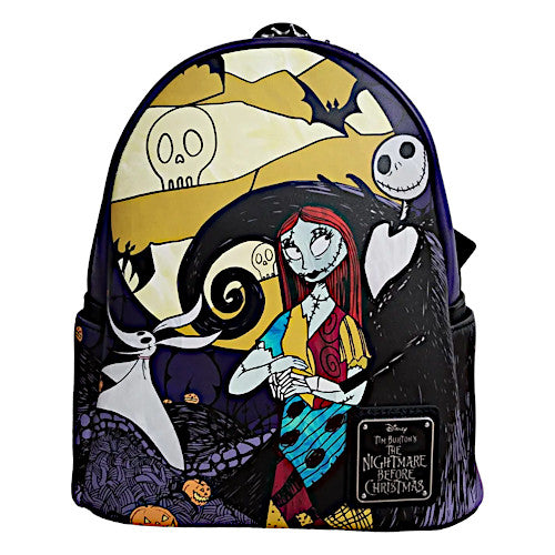 Loungefly Nightmare Before Christmas Jack, Sally & Zero Mini Backpack