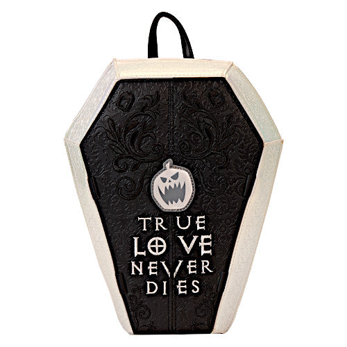 Loungefly NYCC 2024 The Nightmare Before Christmas Jack & Sally Coffin Mini Backpack
