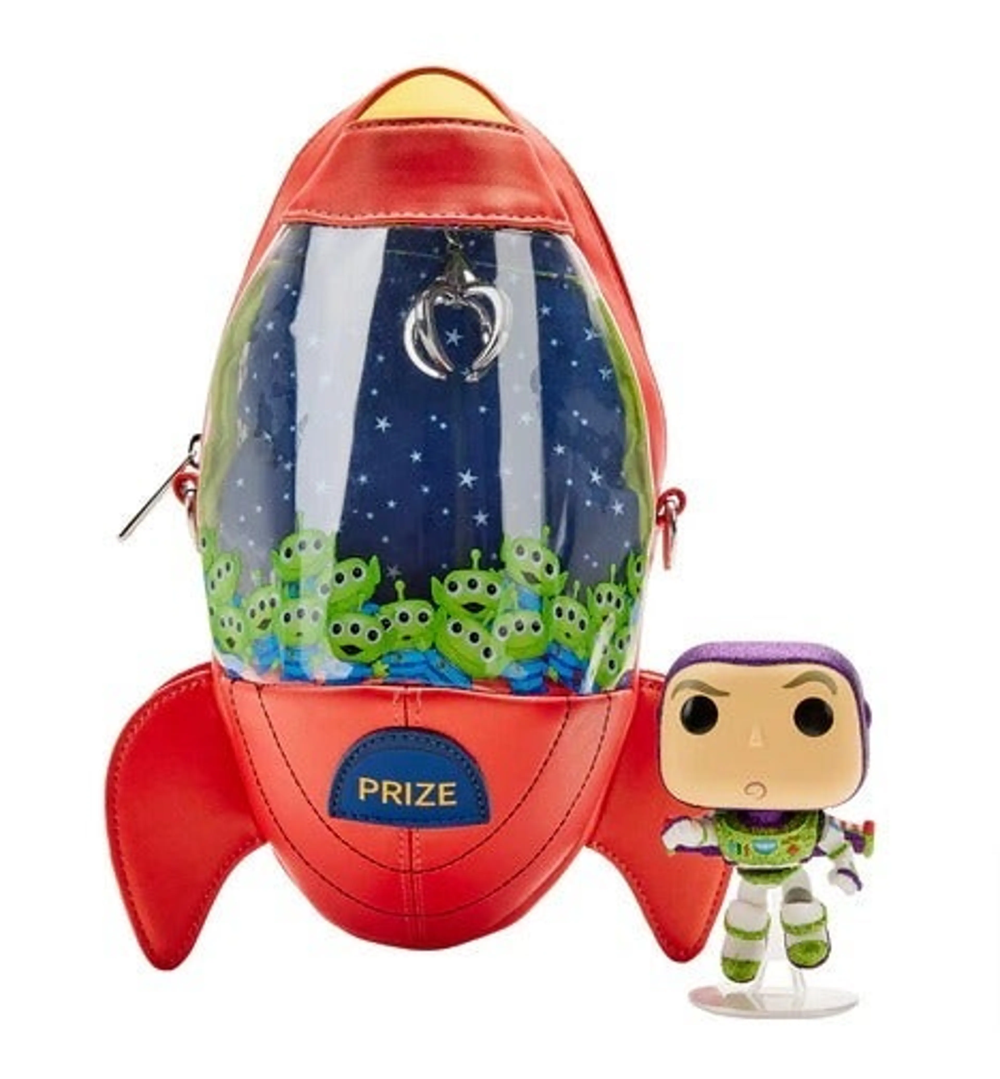 Loungefly Pizza Planet Claw Machine Crossbody Bag & Buzz Lightyear Diamond Pop! Bundle (LE 3000)