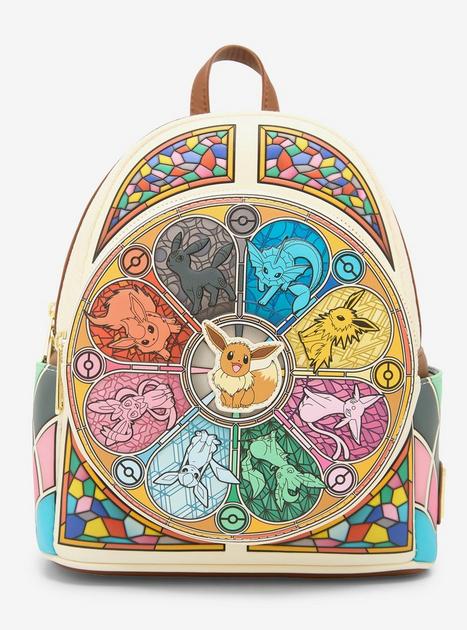 Loungefly Pokémon Eevee Evolutions Stained Glass Mini Backpack