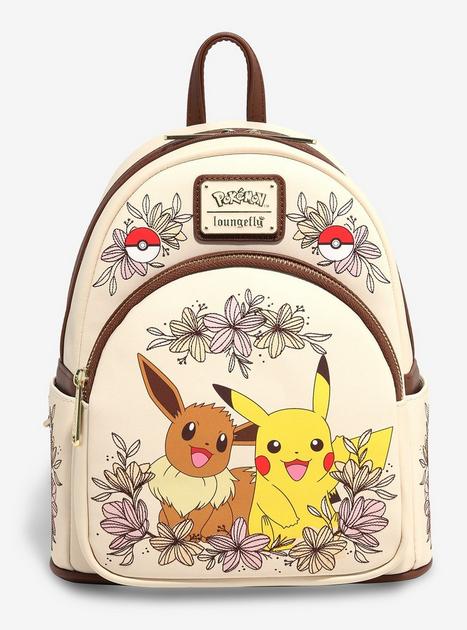 Loungefly Pokémon Pikachu & Eevee Floral Mini Backpack